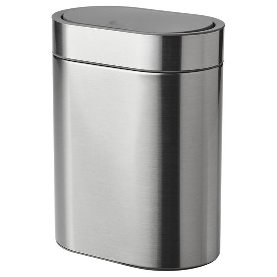 Ikea brogrund poubelle ouverture à pression inox 4 l